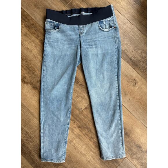 Old Navy O.G. Straight Maternity Stretch Waistband Jeans Size‎ 14 Long - Picture 1 of 9